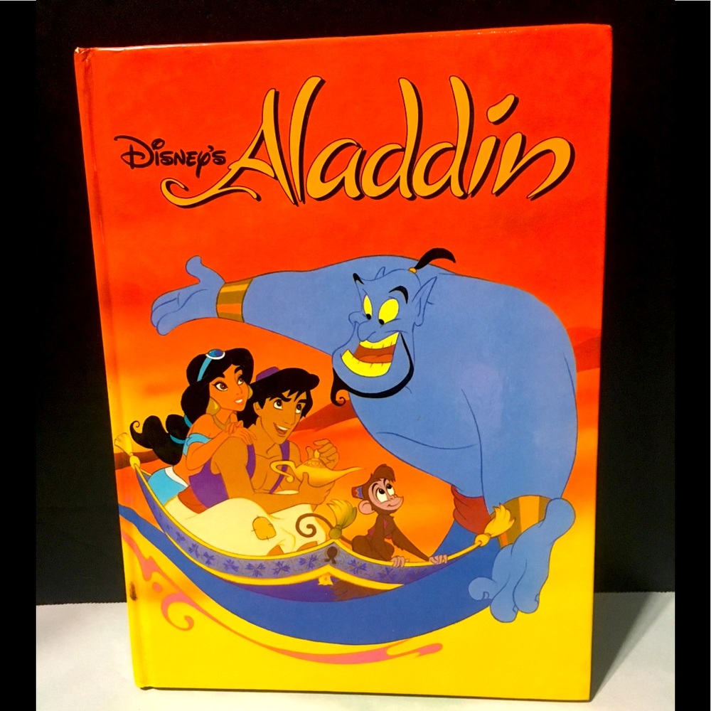 DISNEY’S ALADDIN VINTAGE 1992 HARDCOVER STORYBOOK